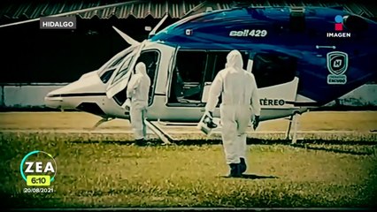 Joven de 16 años fue trasladada vía aérea por síntomas de Covid