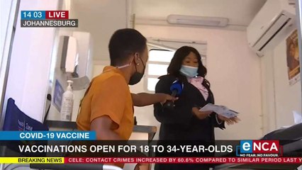 Vaccinations open for 18 to 334 years olds