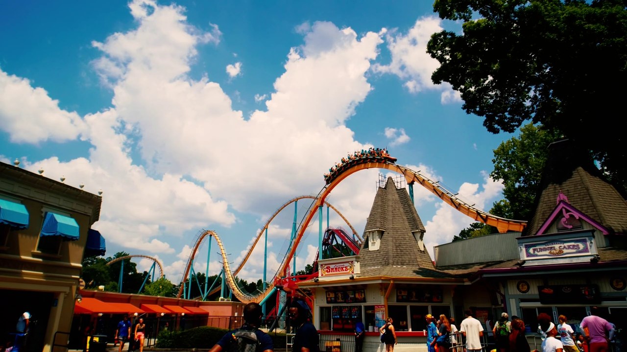 Six Flags Over Georgia Trip Report & Review (August 2021) - 4K Cinematic Travel VLOG Video