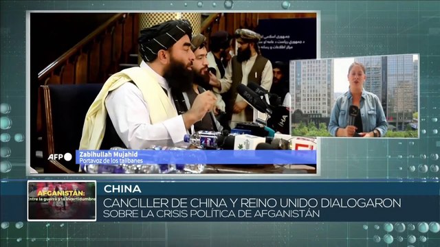 Cancilleres de China y Reino Unido dialogan sobre crisis política en Afganistán