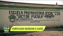 Escuelas no están en condiciones para el regreso a clases en Ecatepec