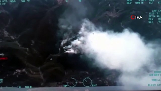 Köyceğiz yangınına 12 helikopter ve 2 uçak ile müdahale sürüyor