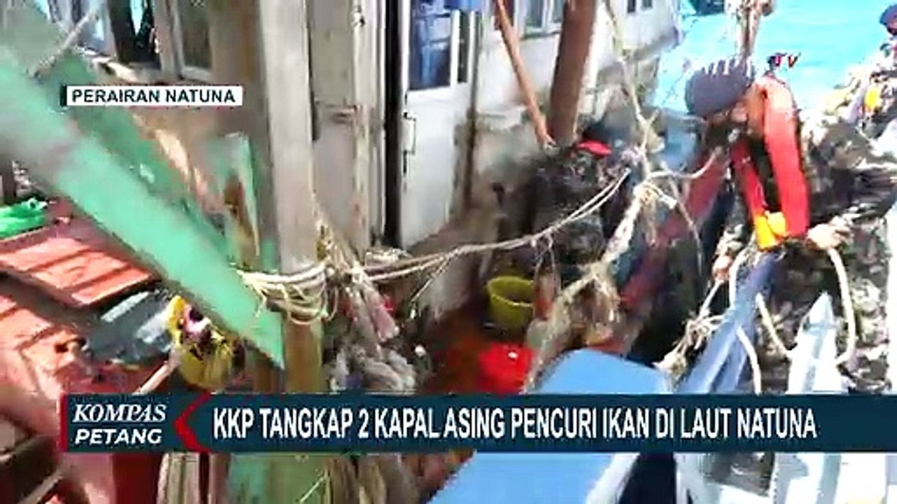 Detik-Detik 2 Kapal Asing Pencuri Ikan di Laut Natuna Ditangkap, Sempat Berusaha Kabur
