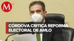 Reforma electoral propuesta por AMLO es miope e inoportuna, dice Lorenzo Córdova