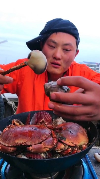SPICY SEAFOOD | SQUID OCTOPUS SUPER NICE EATING |  أصوات الأخطبوط ال | #shorts #101