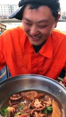 SPICY SEAFOOD | SQUID OCTOPUS SUPER NICE EATING |  أصوات الأخطبوط ال | #shorts #107