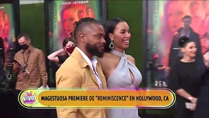 Desde Hollywood, Pamela Vázquez en la premiere de "Reminiscence"