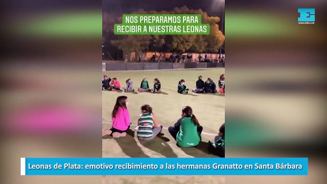 Leonas de Plata emotivo recibimiento a las hermanas Granatto en Santa Bárbara