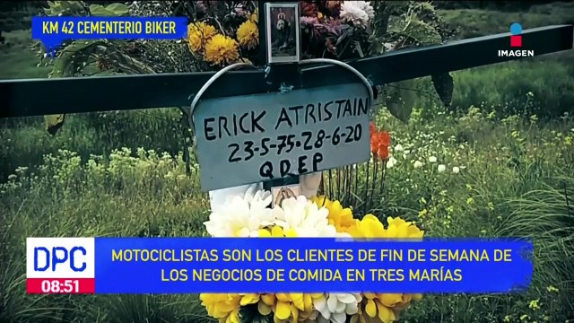 Comerciantes de Tres Marías despiden a motociclistas fallecidos