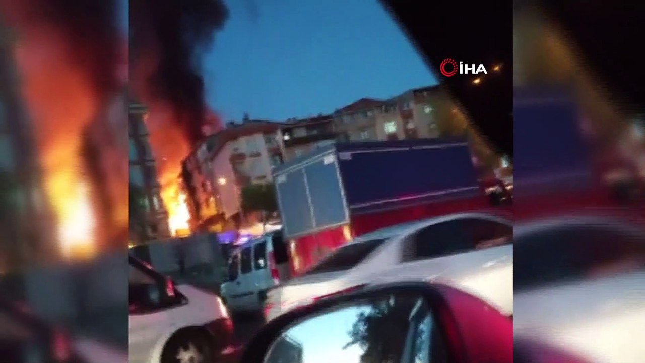 Gaziosmanpaşa’da gecekondu alev alev yandı