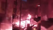 Gaziosmanpaşa'da gecekondu alev alev yandı