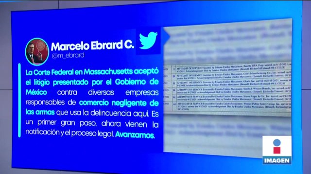 Corte de EU acepta demanda de México contra empresas de armas