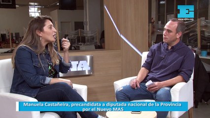 Manuela Castañeira, precandidata a diputada nacional de la Provincia por el Nuevo MAS