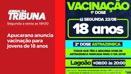 Apucarana anuncia vacinação para jovens de 18 anos
