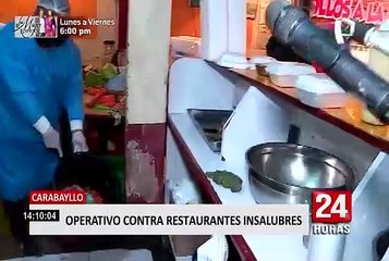 Carabayllo: realizan operativo contra restaurantes insalubres