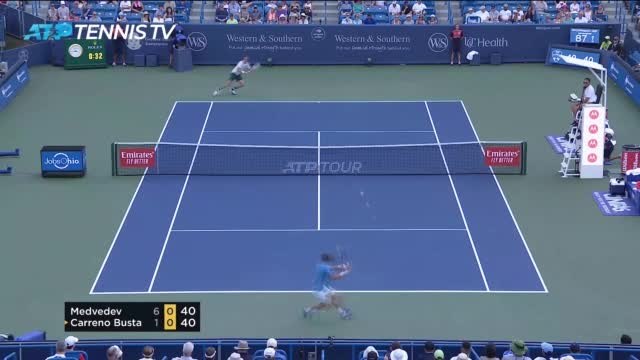 Medvedev crushes Carreno Busta to avenge Olympics loss