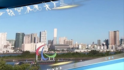 [스포츠영상] 오다이바에 나타난 패럴림픽 엠블럼