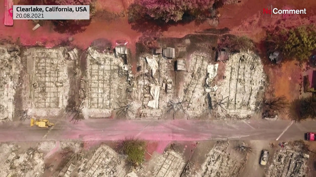 Nordkalifornien: 'Cache'-Feuer verwüstet Mobil Home Park in Clearlake