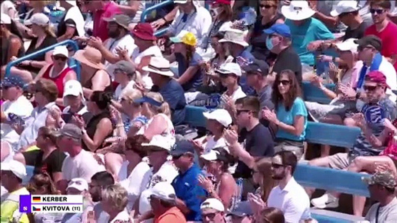 Highlights: Kerber im Halbfinale von Cincinnati