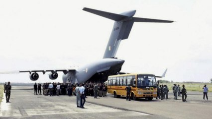 Download Video: IAF aircraft evacuates over 85 Indians from Kabul