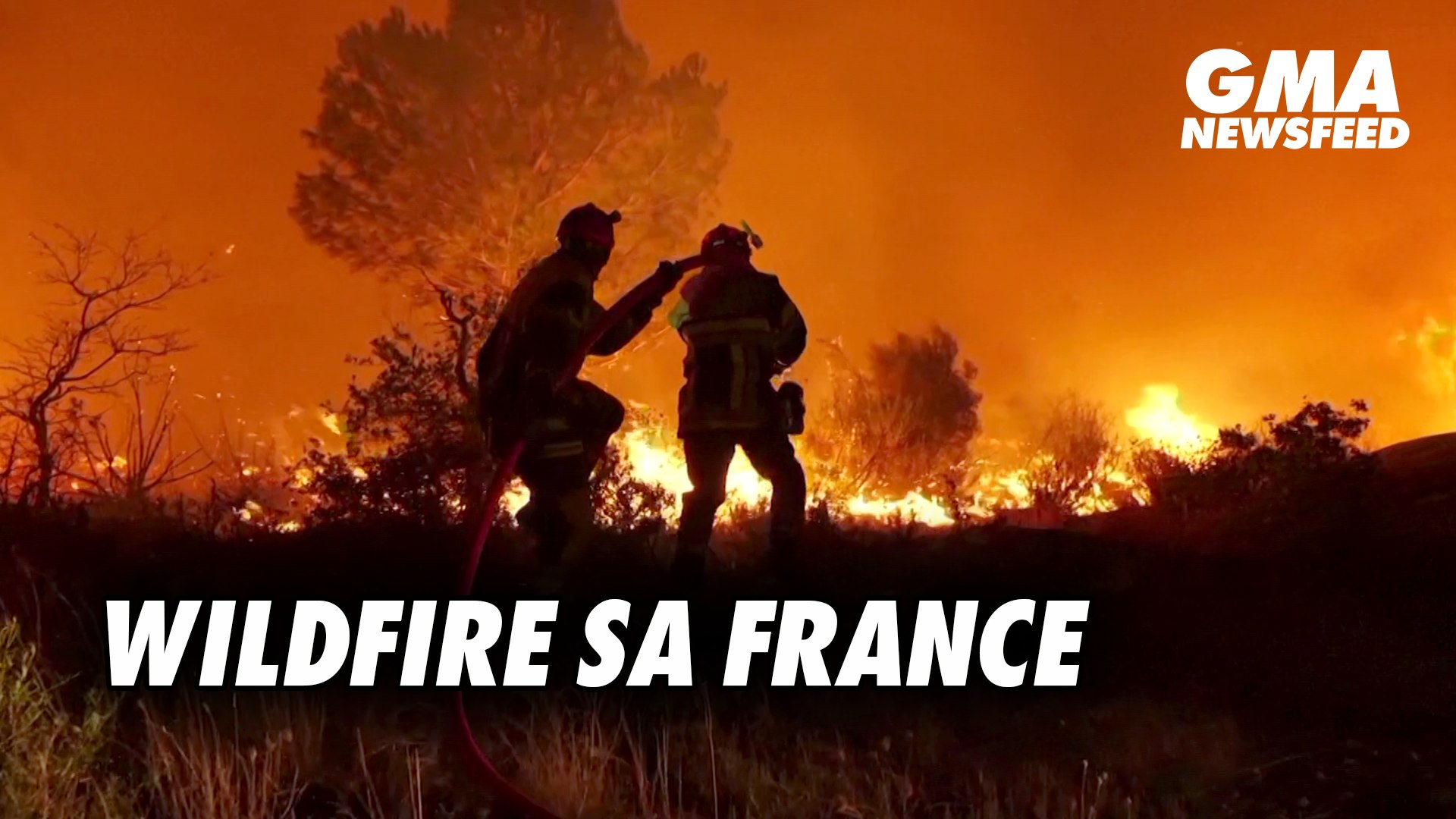 Wildfire sa France | GMA News Feed