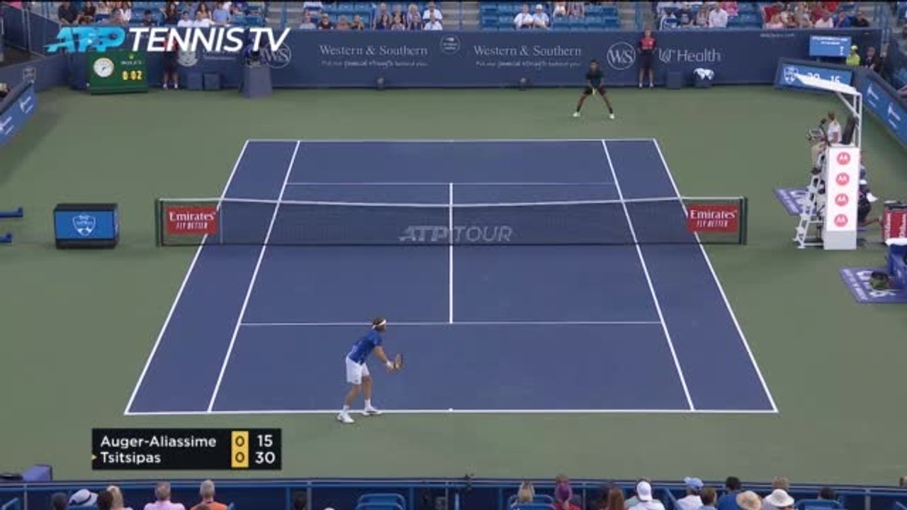Cincinnati - Tsitsipas domine Auger-Aliassime et rejoint Zverev en demi-finale