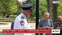 U.S. Capitol Police say bomb threat suspect surrenders