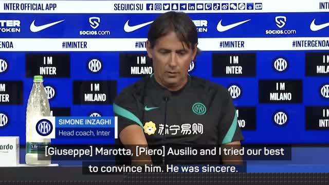 Lukaku leaving Inter was "unexpected" - Inzaghi