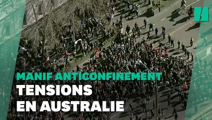 À Melbourne, une manif anticonfinement dégénère, plus de 200 arrestations