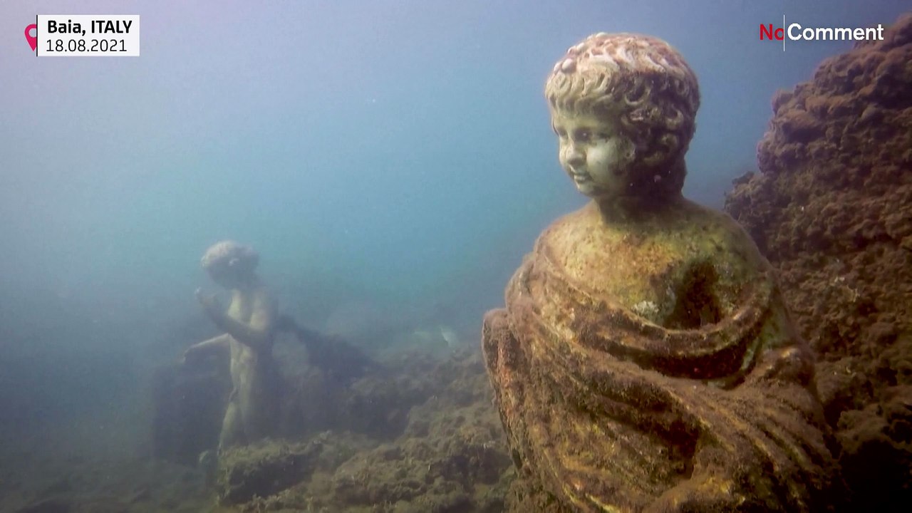 Diving among ancient ruins where Romans used to party