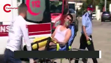 Dumandan etkilenen 2 itfaiyeci hastaneye kaldırıldı