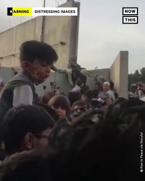 AFGHAN PARENTS DESPERATELY HAND OFF CHILDREN AT KABUL AIRPORT