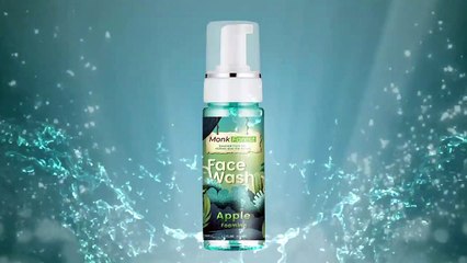 Monk Forest Green Apple Foaming Facewash - Sulphate Free - Paraben Free