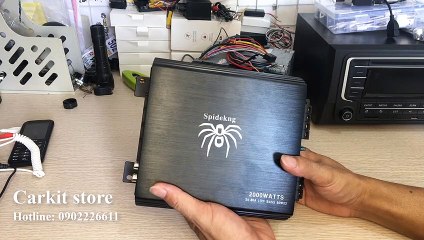 Chuyên đánh sub hơi công xuất lớn với Ampli mono Spideking max 2000W khủng
