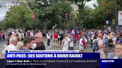 Télécharger la video: Manifestation anti-pass: le cortège organisé par Florian Philippot à Paris est arrivé place Vauban