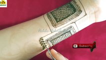 square arabic henna mehndi design - arebic henna mehendi design - easy simple new uniqe style henna mehendi design - habiba mehndi art