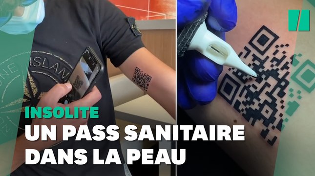 Il se fait tatouer... le QR code de son pass sanitaire sur le bras