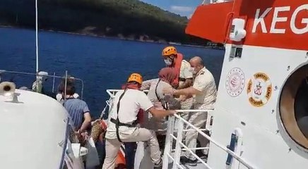 Heybeliada'da vatandaşların tahliye anı kamerada