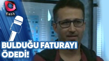 Yolda Bulduğu Su Faturasını Ödeyen Vatandaş!