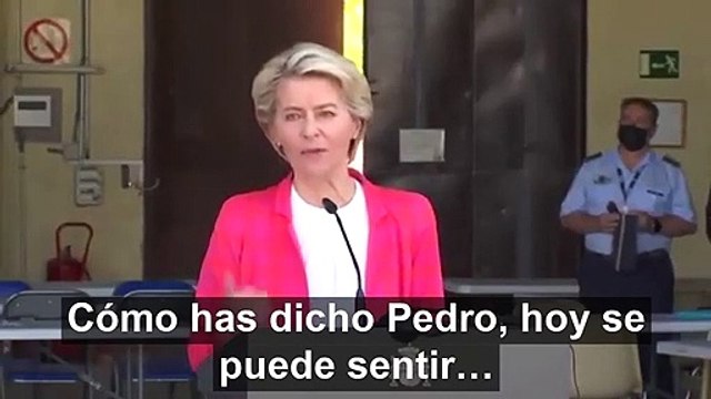 Ursula von der Leyen a Pedro Sánchez: España es aquí un ejemplo de lo mejor del alma europea