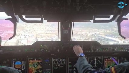 Así es el aterrizaje de un A400M del Ejército español en Kabul