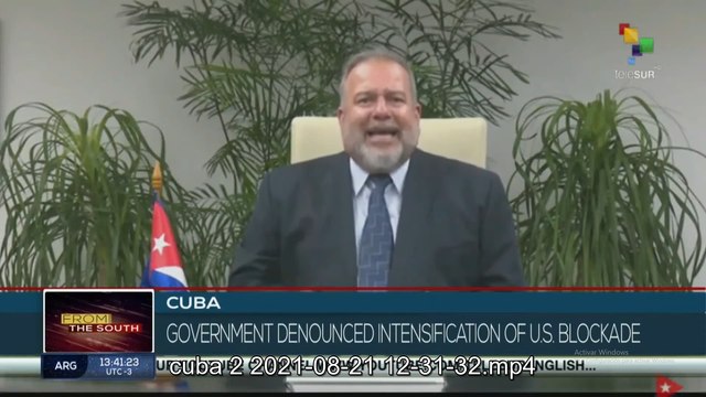 Cuban government denounces the tightening of the U.S. blockade