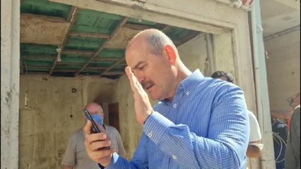 Son dakika haberi! Bakan Soylu, Şehit Kaplan'ın ailesi ile görüştü