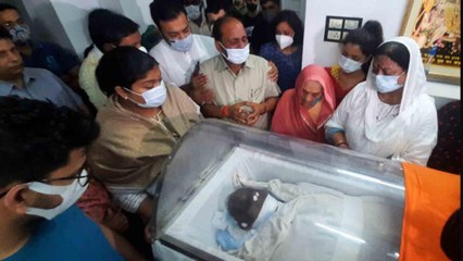 Mortal remains of Kalyan Singh taken to his residence