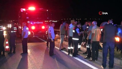 Karaman'da inşaat halindeki köprüden uçan otomobilin sürücüsü hayatını kaybetti