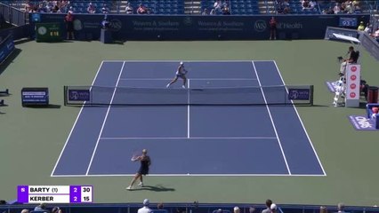 Cincinnati - Barty fait respecter la hiérarchie