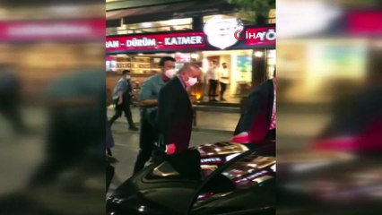 Cumhurbaşkanı Erdoğan, Çengelköy’de bir restorana uğradı