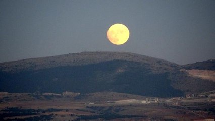 Çorum'da dolunay görsel şölen sundu
