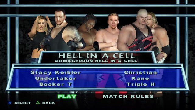 Here Comes the Pain Stacy Keibler vs Undertaker vs Booker T vs Christian vs Kane vs Triple H