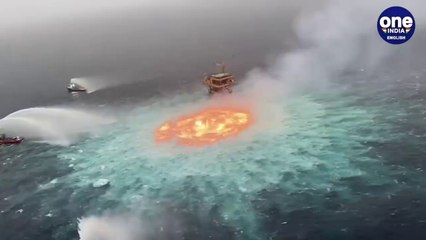 Mexico pipeline burst sparks huge fire on ocean surface_ Watch .